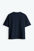 BARKHS Orbit Script Tee – Navy/Red