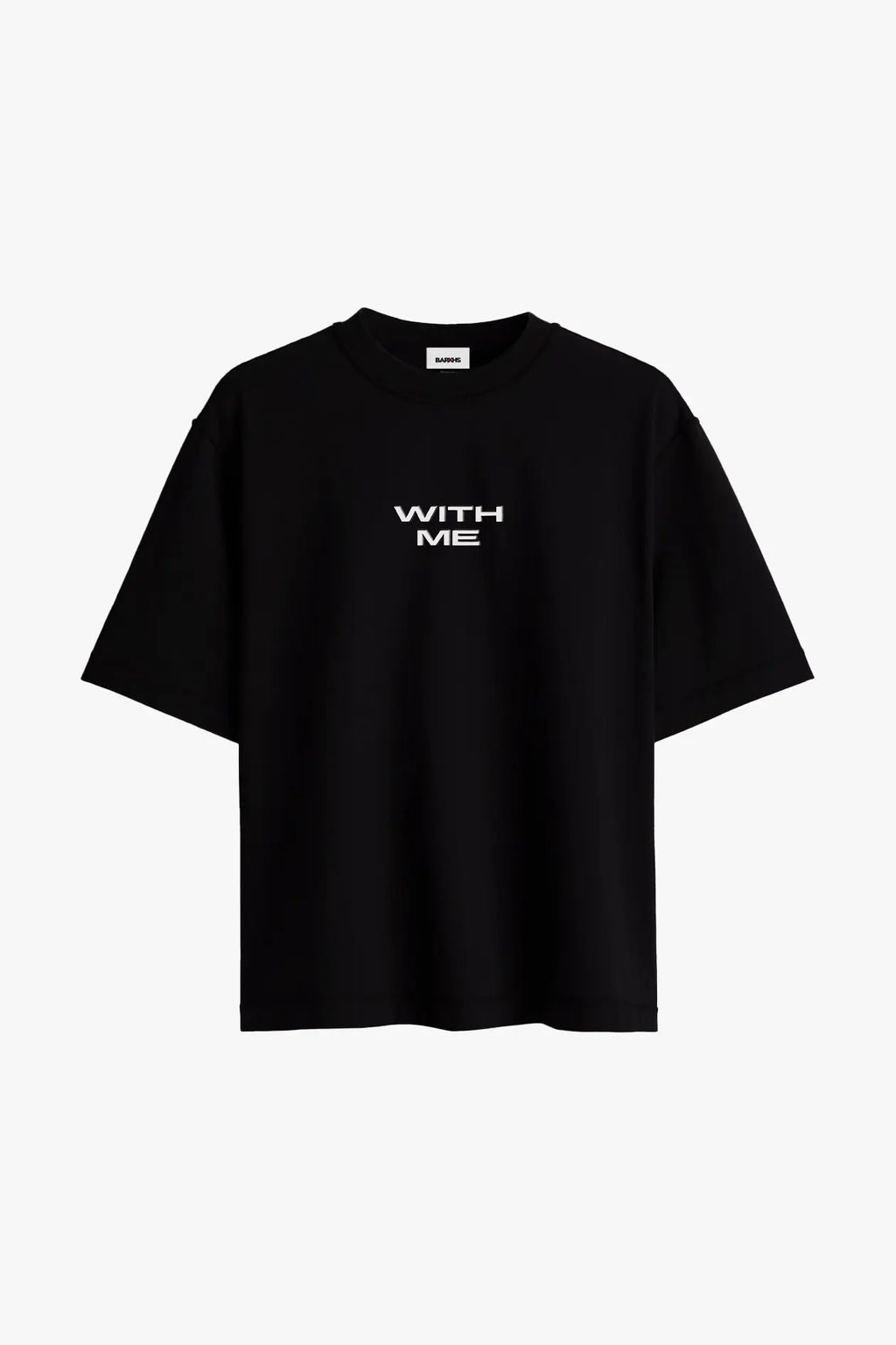 BARKHS “WITH ME” Black Tee